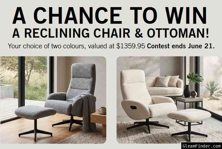 Reclining Chair & Ottoman Giveaway