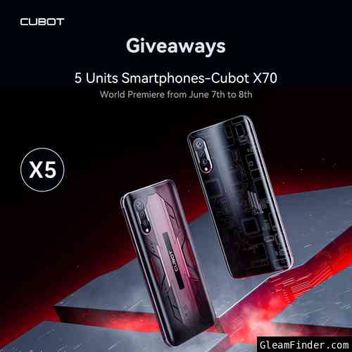 CUBOT X70 Global Launch Giveaway