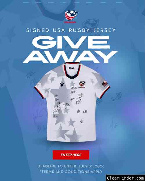 Win a Signed Men's USA Rugby Nations Cup Jersey