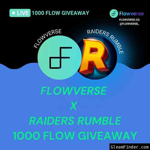 Flowverse x Raiders Rumble 1000 FLOW Giveaway