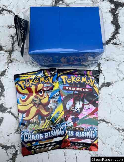 Win 2 x Pokemon Chaos Rising Packs and Small Deck Box.