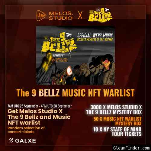 MELOS STUDIO X THE 9 BELLZ MUSIC NFT Mystery Box Campaign