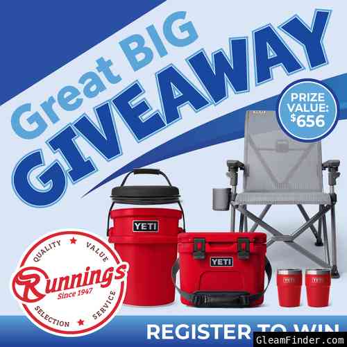 Runnings July Great Big Giveaway