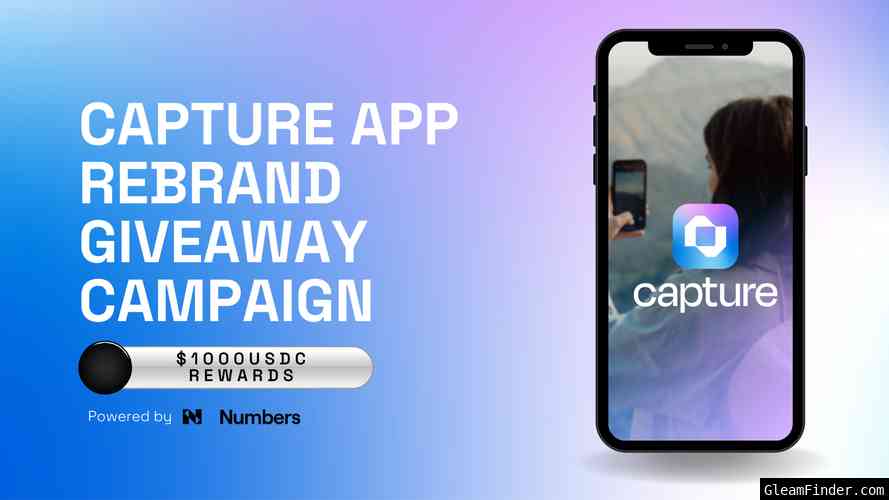 Capture Rebrand Giveaway Campaign