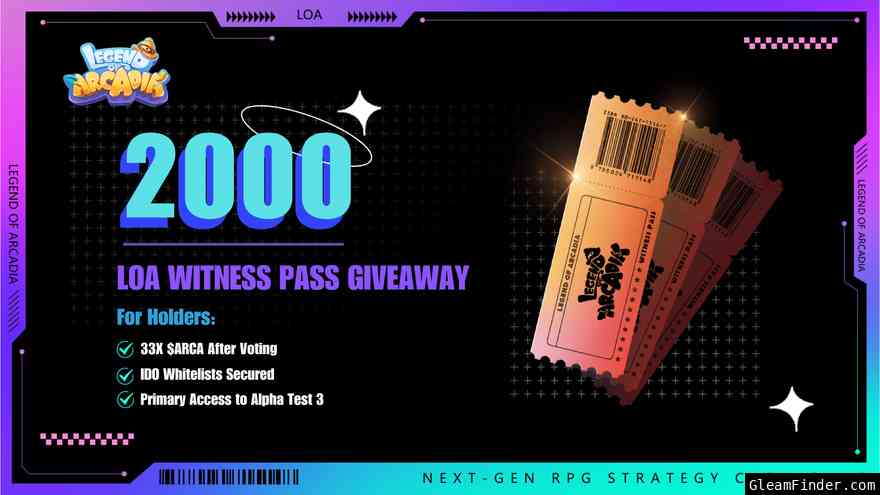 🪂Join the LOA Witness Pass NFT Airdrops And Win 3000 $Sui 🪂