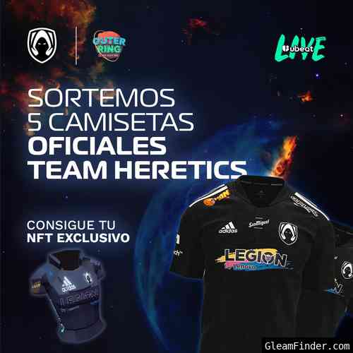 Gana una Camiseta Oficial de Team Heretics + NFT exclusivo