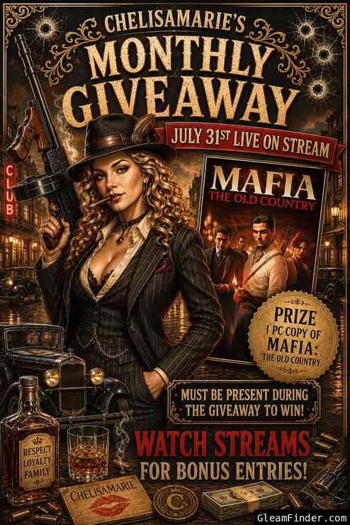 Chelisamarie's Monthly Giveaway (Mafia The Old Country for PC)