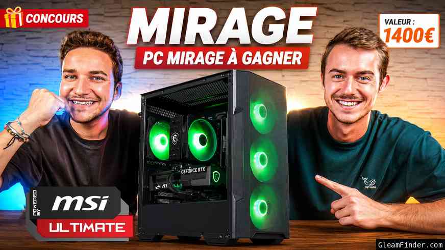FLOWUP x MSI : Gagne le PC GAMER MIRAGE à 1400€  !