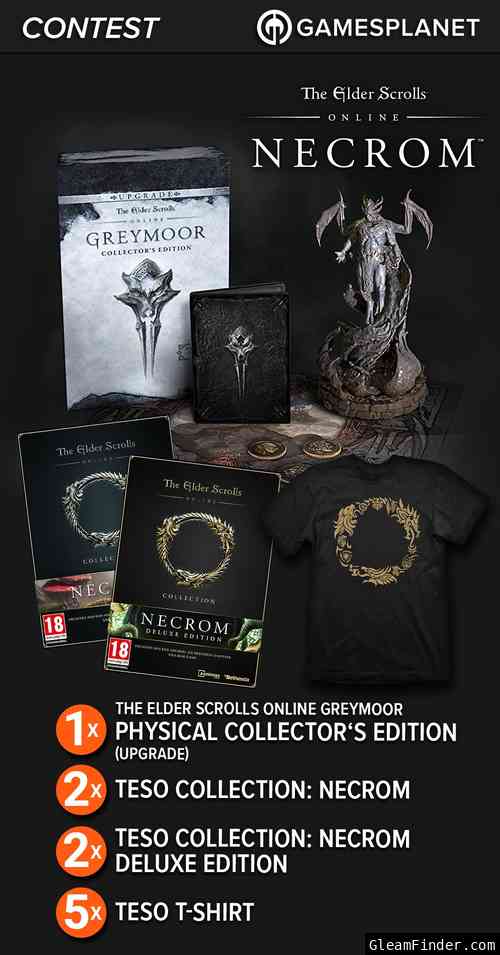 Win an Elder Scrolls Online Collector's Edition, TESO Necrom or a TESO Shirt