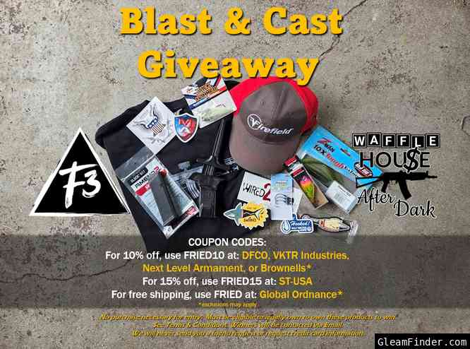 BLAST AND CAST GIVEAWAY