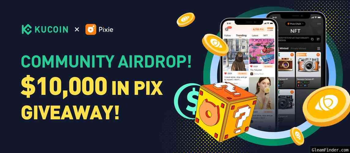 Community Airdrop! $10,000 in PIX Giveaway!