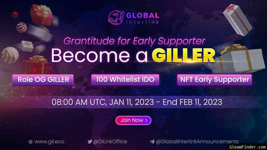 GIL COMMUNITY CAMPAIGNS-BECOME A GILLER