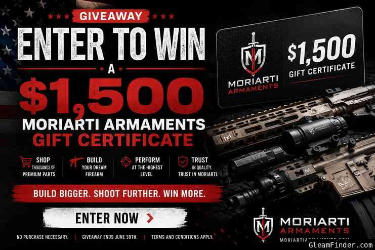 🇺🇸 Enter to Win a $1,500 Moriarti Armaments Gift Certificate