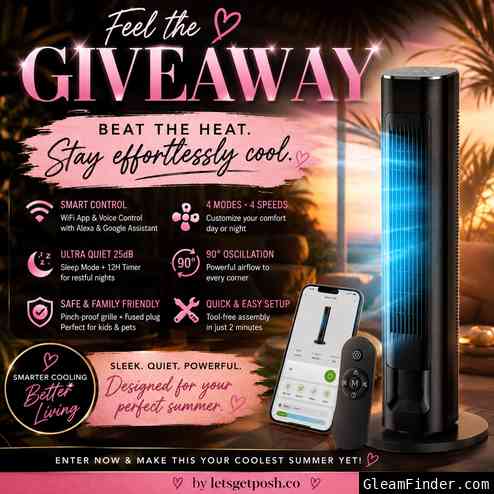 🌬️🔥 MORENTO Smart Tower Fan Giveaway 🔥🌬️
