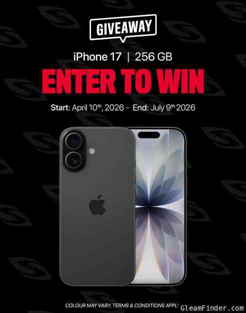 iPhone 17 Giveaway April - July 2026