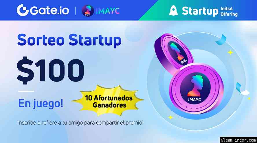 Gate.io Startup -MAYC Fraction Token(IMAYC) sorteo de $100  TG