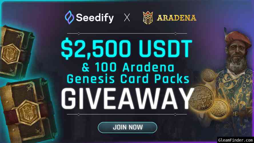 Aradena x Seedify | Card Pack Sale Mint Giveaway ⚔