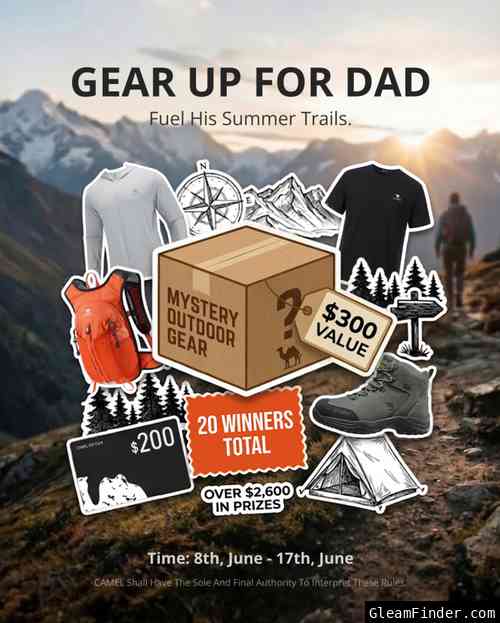 $2,600 FATHER’S DAY GIVEAWAY: GEAR UP FOR DAD! 🏔️