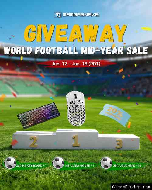 MAMBASNAKE Mid -Year Sale  Giveaway