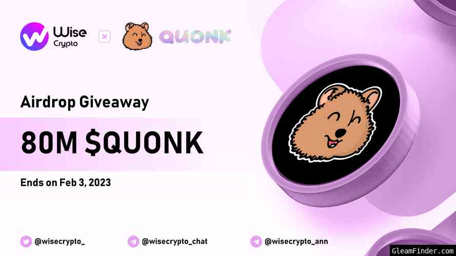 Wise Crypto X Quonk Giveaway