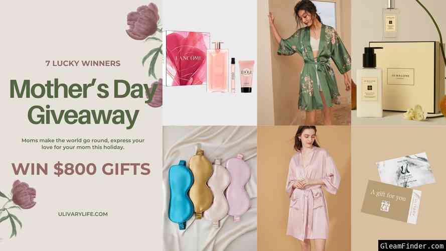 Mother's Day Giveaway - $800 Luxury Gifts for the Amazing Mom!