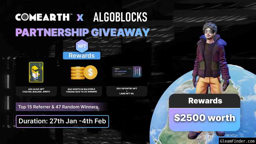 ALGOBLOCKS X COMEARTH Partnership Giveaway