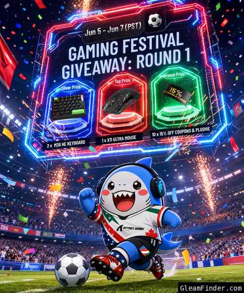 ATTACK SHARK Gaming Festival Giveaway Round 1