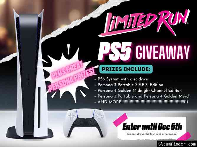 Limited Run Games | PlayStation 5 Persona 4 Golden & Persona 3 Portable Giveaway!