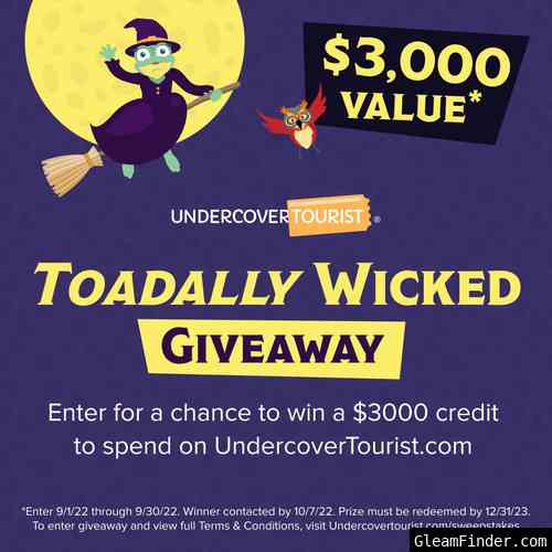 Undercover Tourist Toadally Wicked Giveaway
