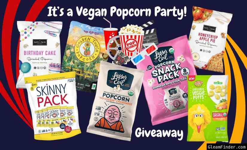 It's a Vegan Popcorn Party! Giveaway