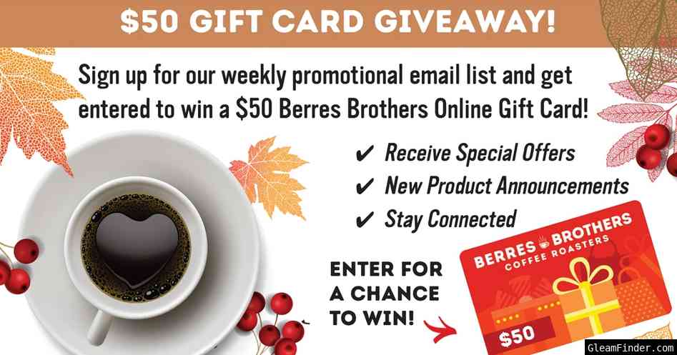 Berres Brothers $50 Online Gift Card Giveaway!