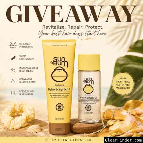 ☀️🍌 Sun Bum Ultimate Hair Revival Duo Giveaway 🌴✨