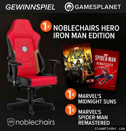 Gewinne einen noblechairs Iron Man Edition, Marvel's Midnight Suns oder Spider-Man