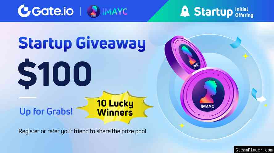 Gate.io Startup -MAYC Fraction Token(IMAYC) $100 Giveaway TW NG