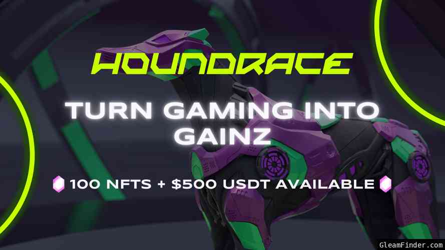 Houndrace - Turn Gaming Into Gainz Airdrop