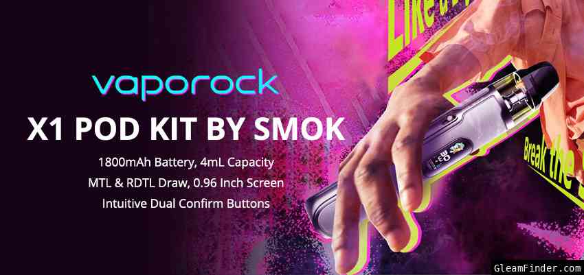 Sourcemore x Vaporock X1 Pod Kit by SMOK Giveaway