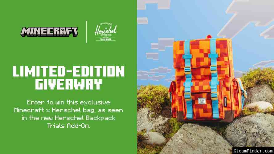 Minecraft x Herschel Backpack Giveaway