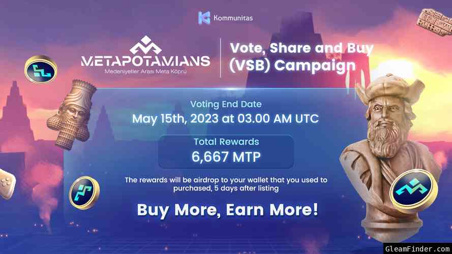 Metapotamians Vote, Share, and Buy Campaign