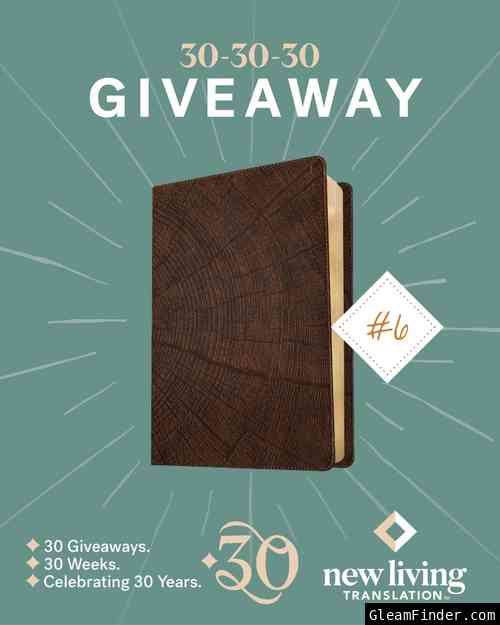 30-30-30 Bible Giveaway #6