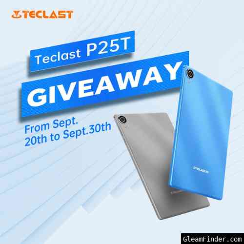 New Launch | Teclast P25T Android 12 Sky Blue Tablet Giveaway
