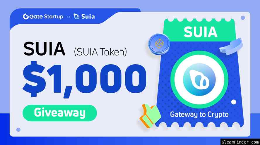 Startup x Suia.io (SUIA) $1,000 Giveaway