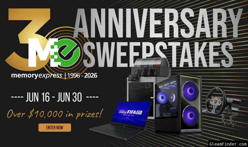 Memory Express 30th Anniversary Giveaway!