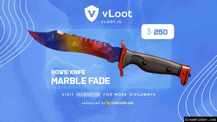 Bowie Knife Marble Fade Giveaway