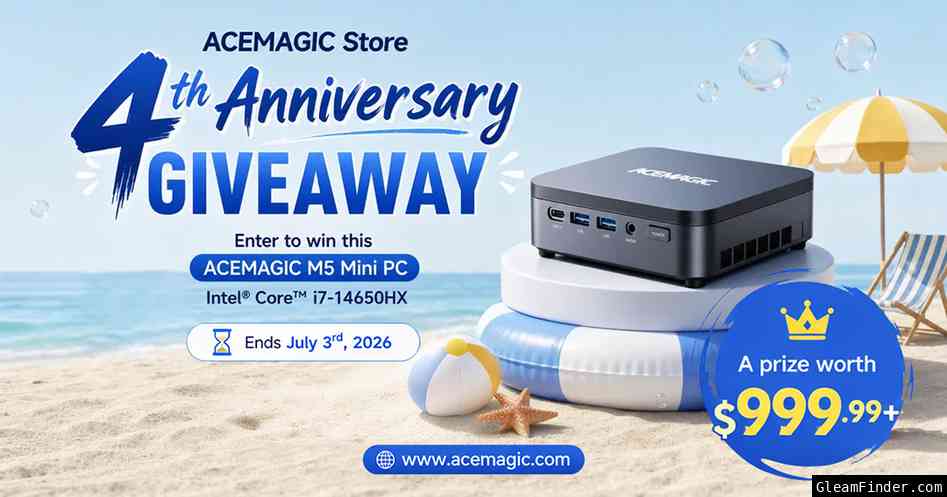 ACEMAGIC M5 Mini PC - ACEMAGIC Store 4th Anniversary Giveaway