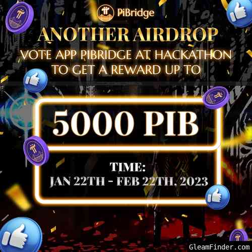 TINGGG! ANOTHER AIRDROP TO GET REWARDS UP TO 5.000 PIB