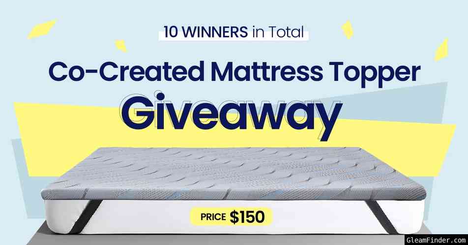 Sleep Zone - Co-Created Cooling Mattress Topper Giveaway