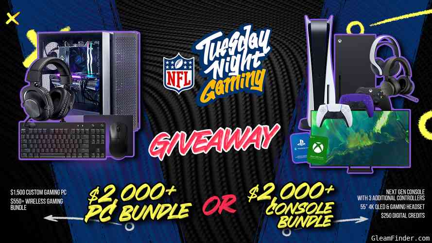 NFL TNG | $2,000+ Gaming Setup Giveaway Sep 20th - Oct 20th