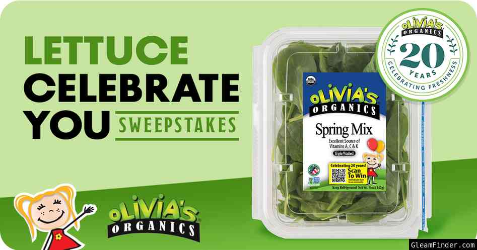 Lettuce Us Celebrate You: Happy 20th Birthday Sweepstakes