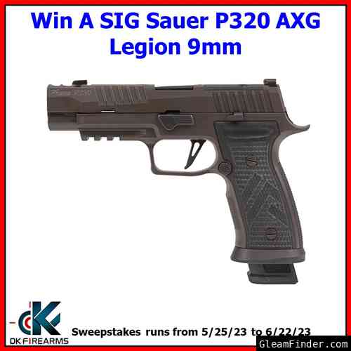 Win A SIG Sauer P320 AXG Legion 9mm