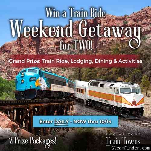 Train Ride Weekend Getaway Giveaway (Fall 2023)